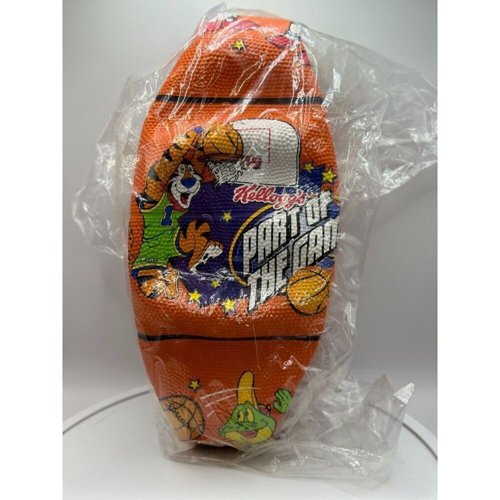 VTG 1990's Kellogg’s Promo Ball Part Of The Game Toy Basketball Tony The Tiger - Picture 3 of 6
